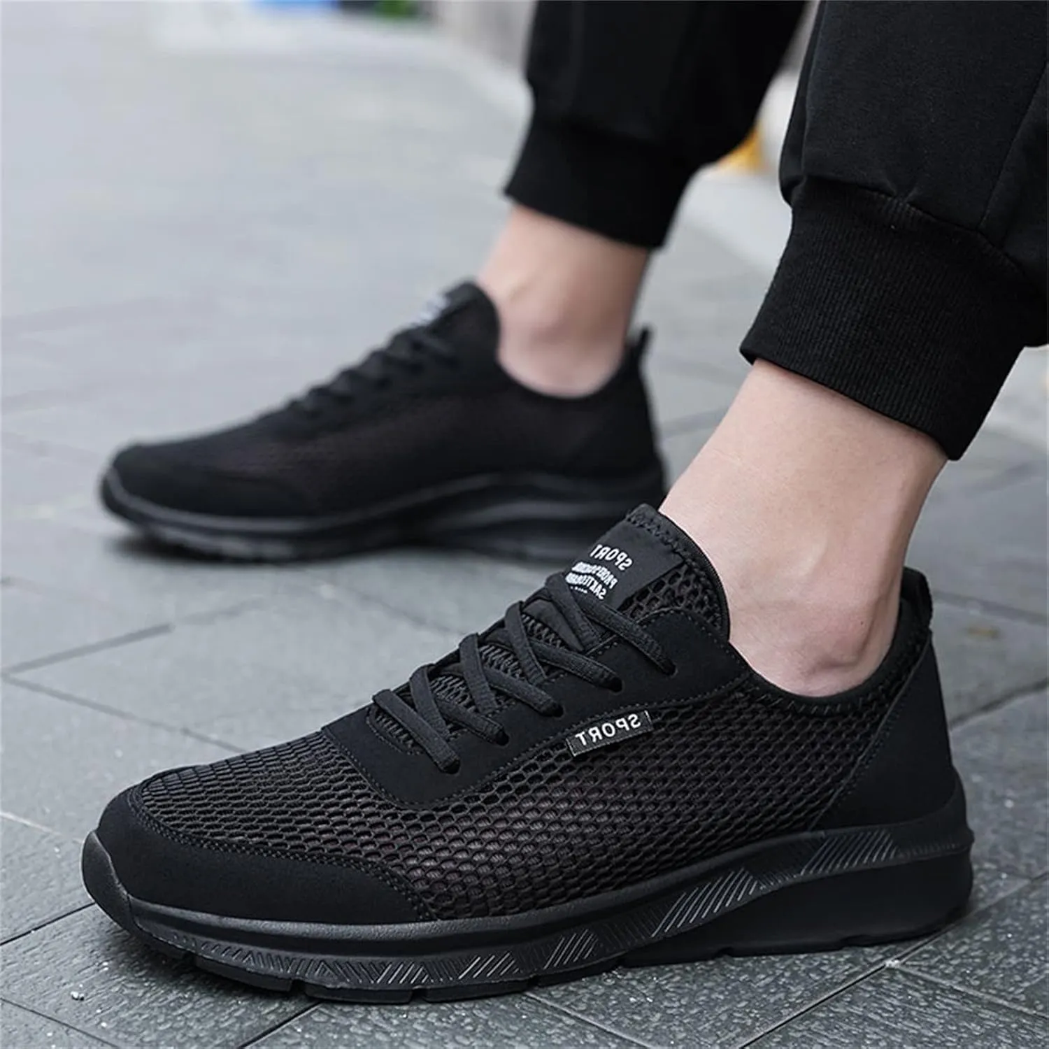 Men's Casual Dress Sneakers Oxfords Business Mesh Breathable Walking Shoes Tennis Comfortable