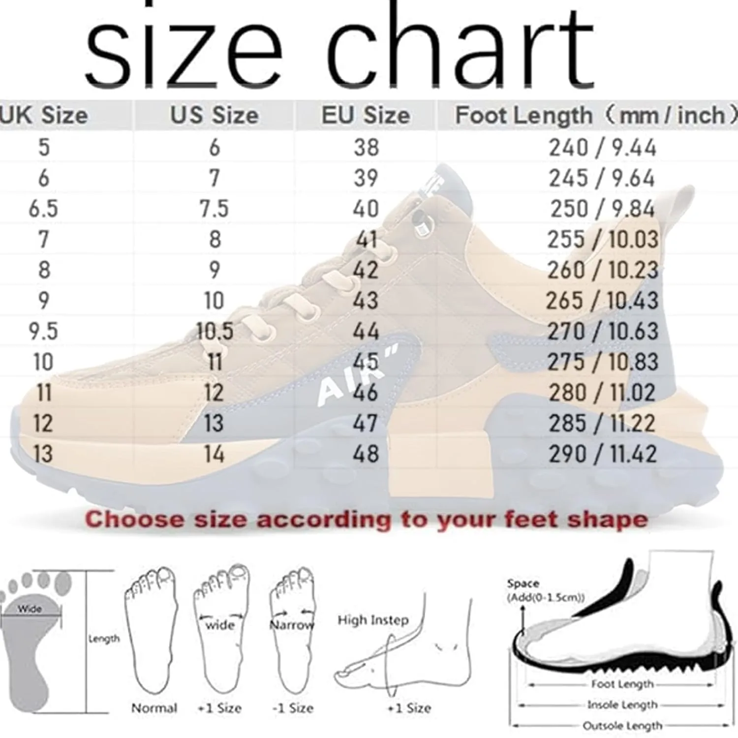 Men's Casual Shoes Thick Base Sneakers, Comfortable Slip-on Orthopedic Sneakers, Non Slip Breathable Athletic Shoes
