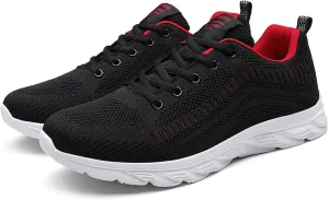 Men's Lightweight Cushion Sneakers Breathable Casual Comfortable Walking Sneaker Arch Support Plantar Fasciitis