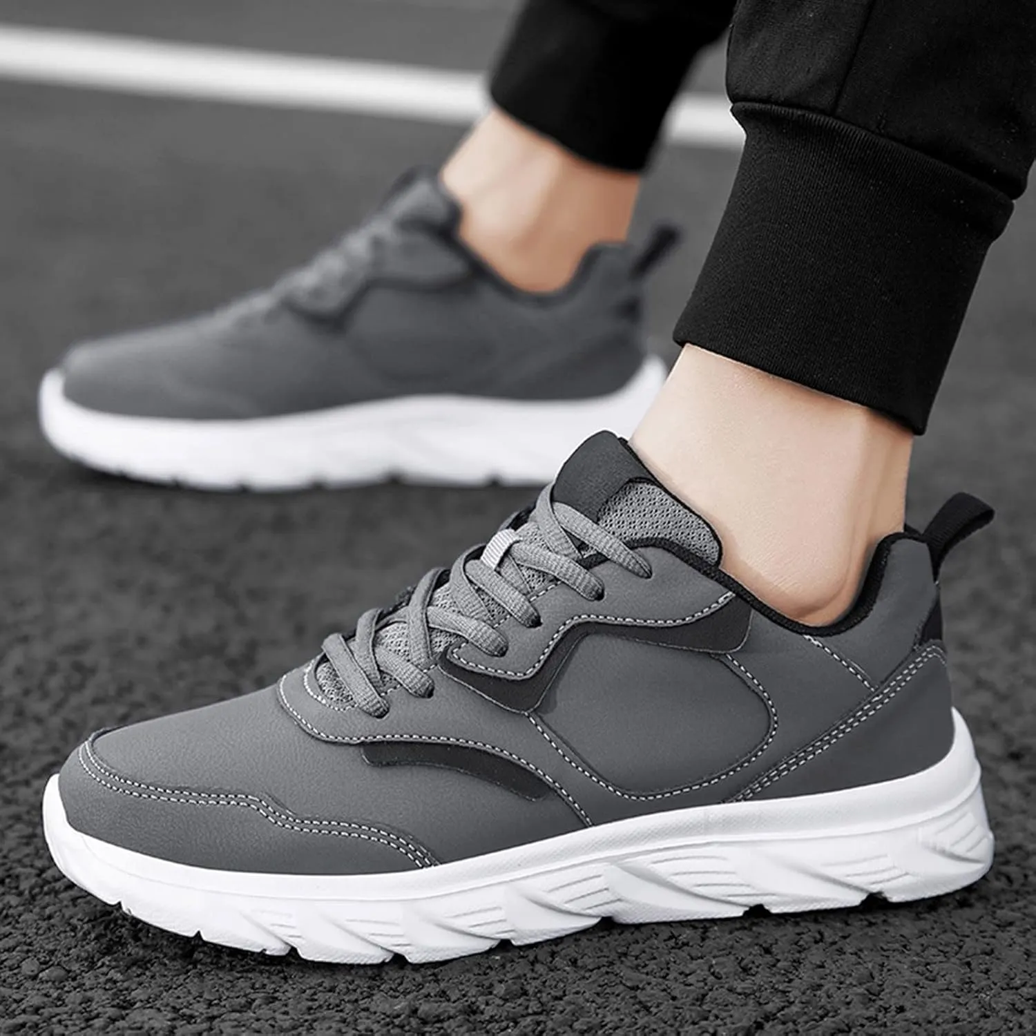 Mens Lightweight Minimalist Shoes Comfortable Breathable Stretch Canvas Slip On Sneaker Casual Stretch Sneaker