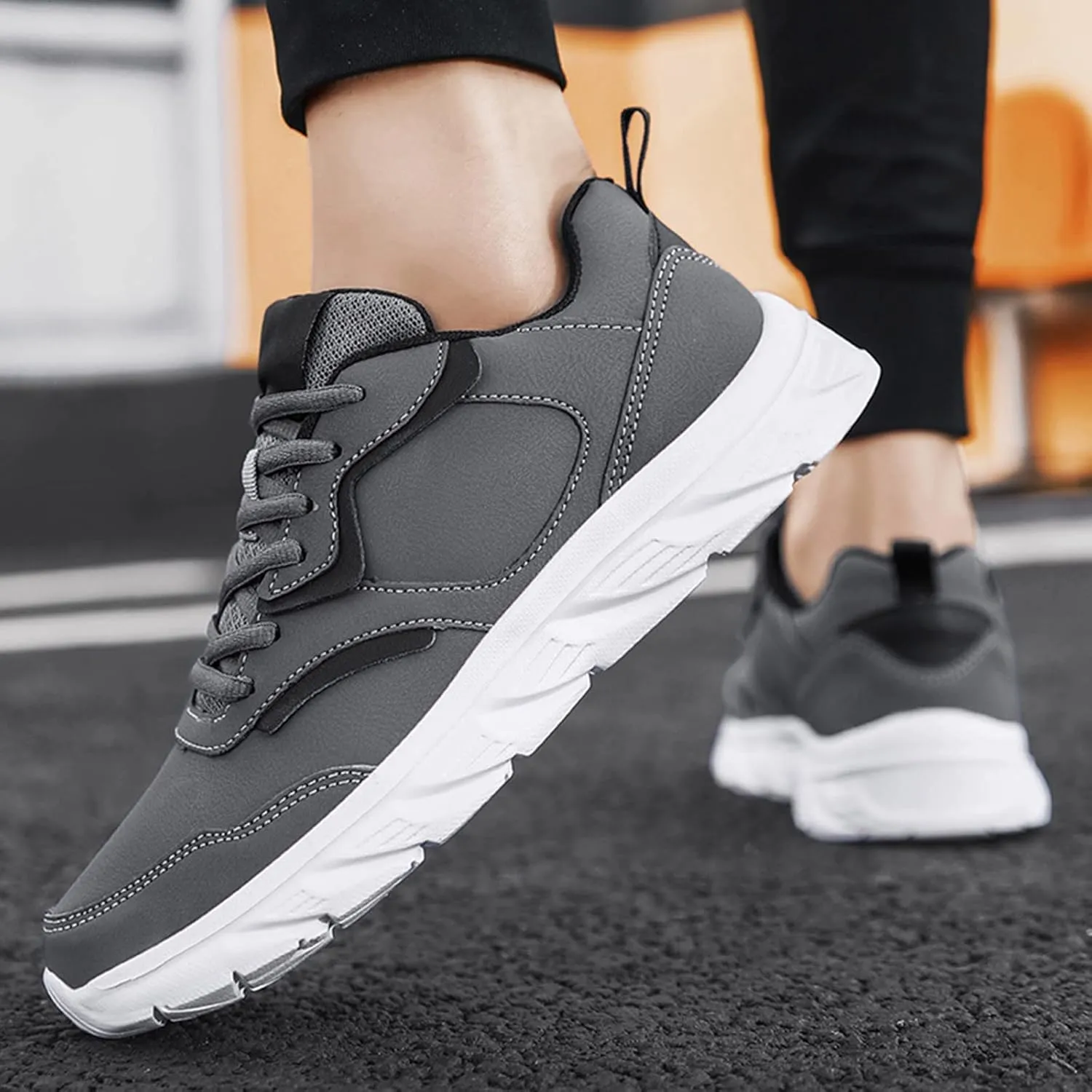 Mens Lightweight Minimalist Shoes Comfortable Breathable Stretch Canvas Slip On Sneaker Casual Stretch Sneaker