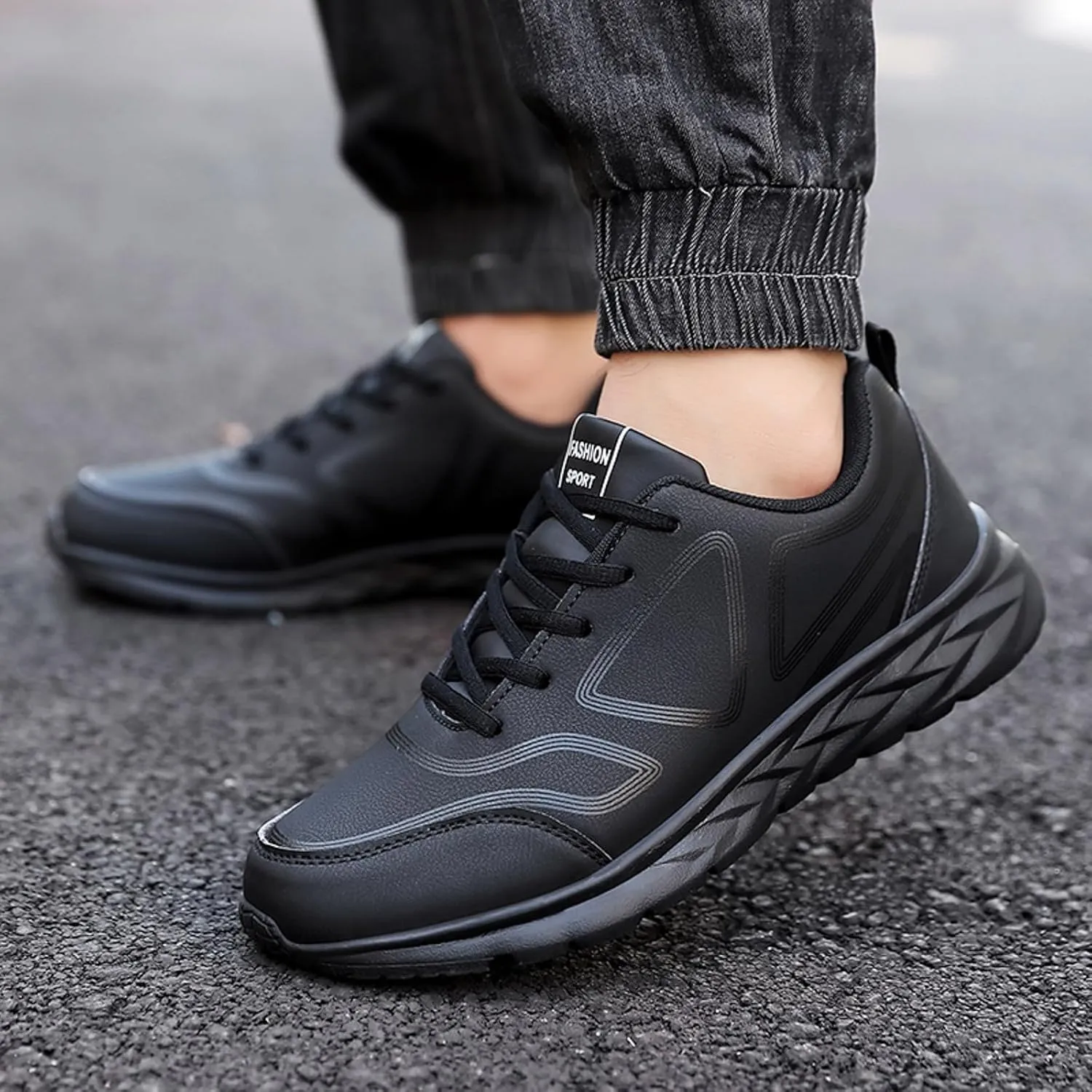 Mens Lightweight Minimalist Shoes Comfortable Breathable Tennis Shoe Lightweight Work Shoes for Men