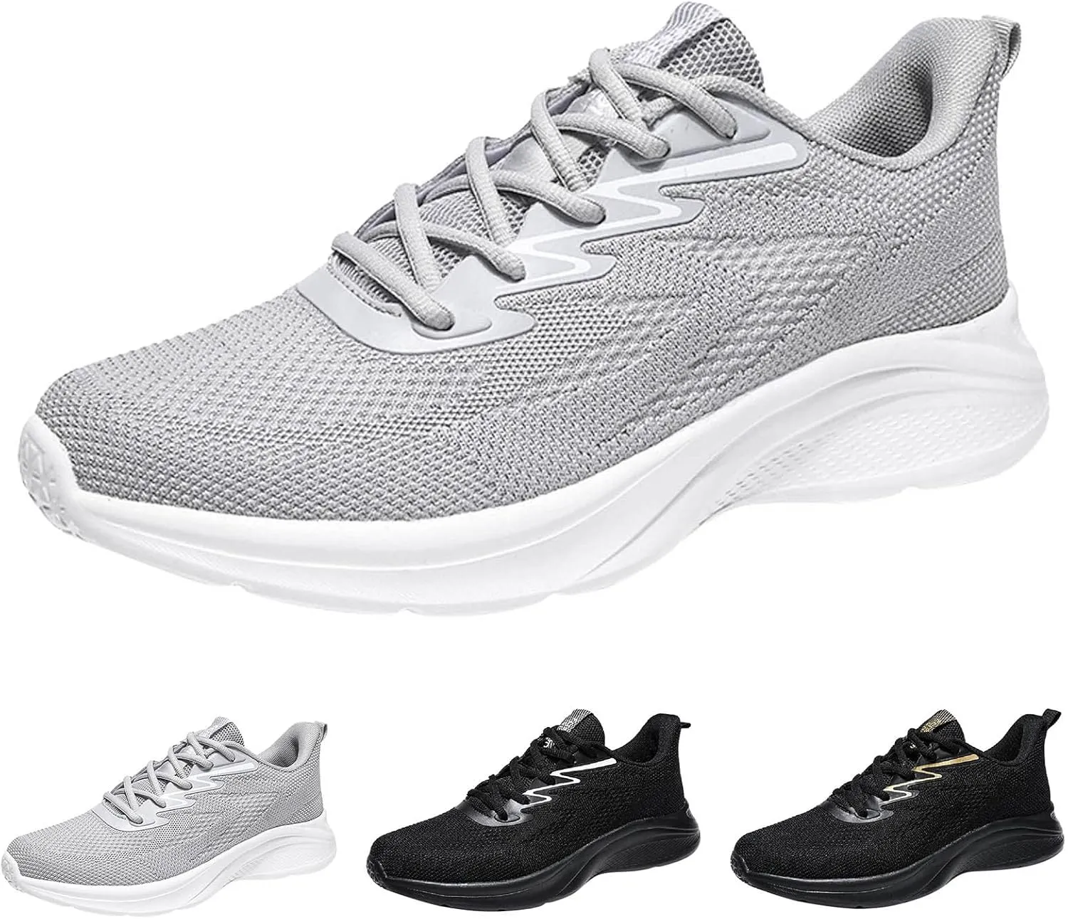 Men's Minimalist Barefoot Shoes Lightweight Breathable Slip on Running Shoe Lightweight Diabetic Shoes for Men