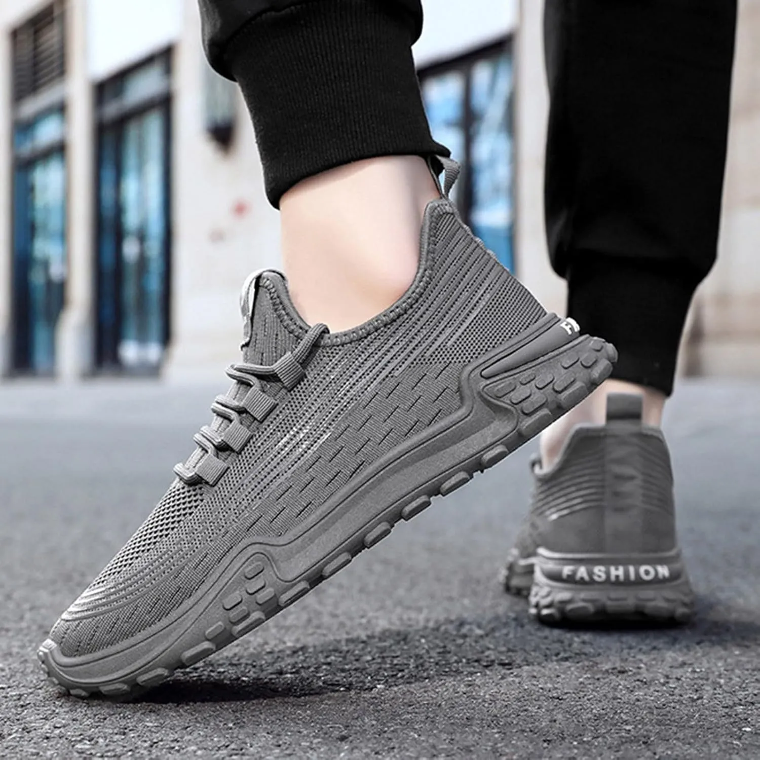 Men's Non Slip Barefoot Minimalist Shoes Comfortable Lightweight Casual Walking Shoe Athletic Fashion Sneakers