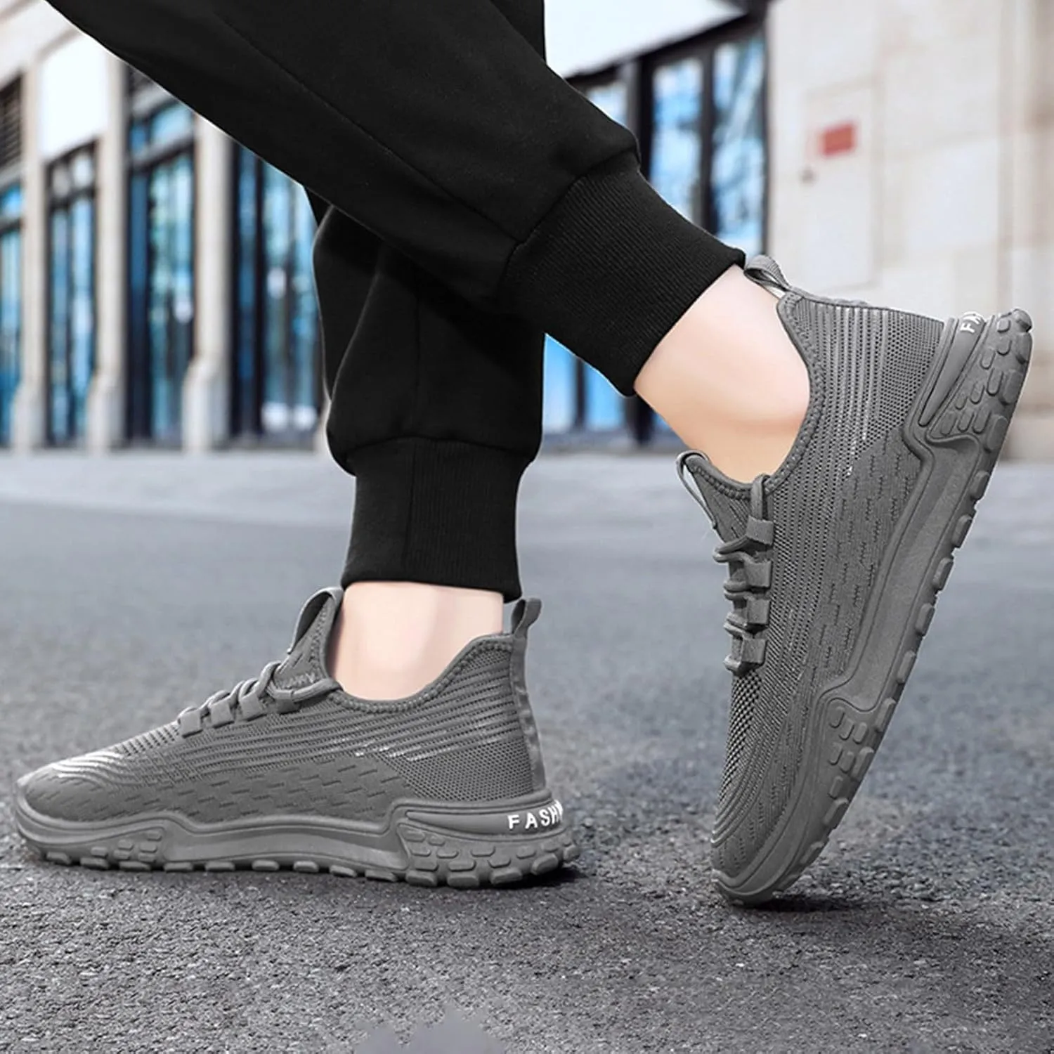 Men's Non Slip Barefoot Minimalist Shoes Comfortable Lightweight Casual Walking Shoe Athletic Fashion Sneakers