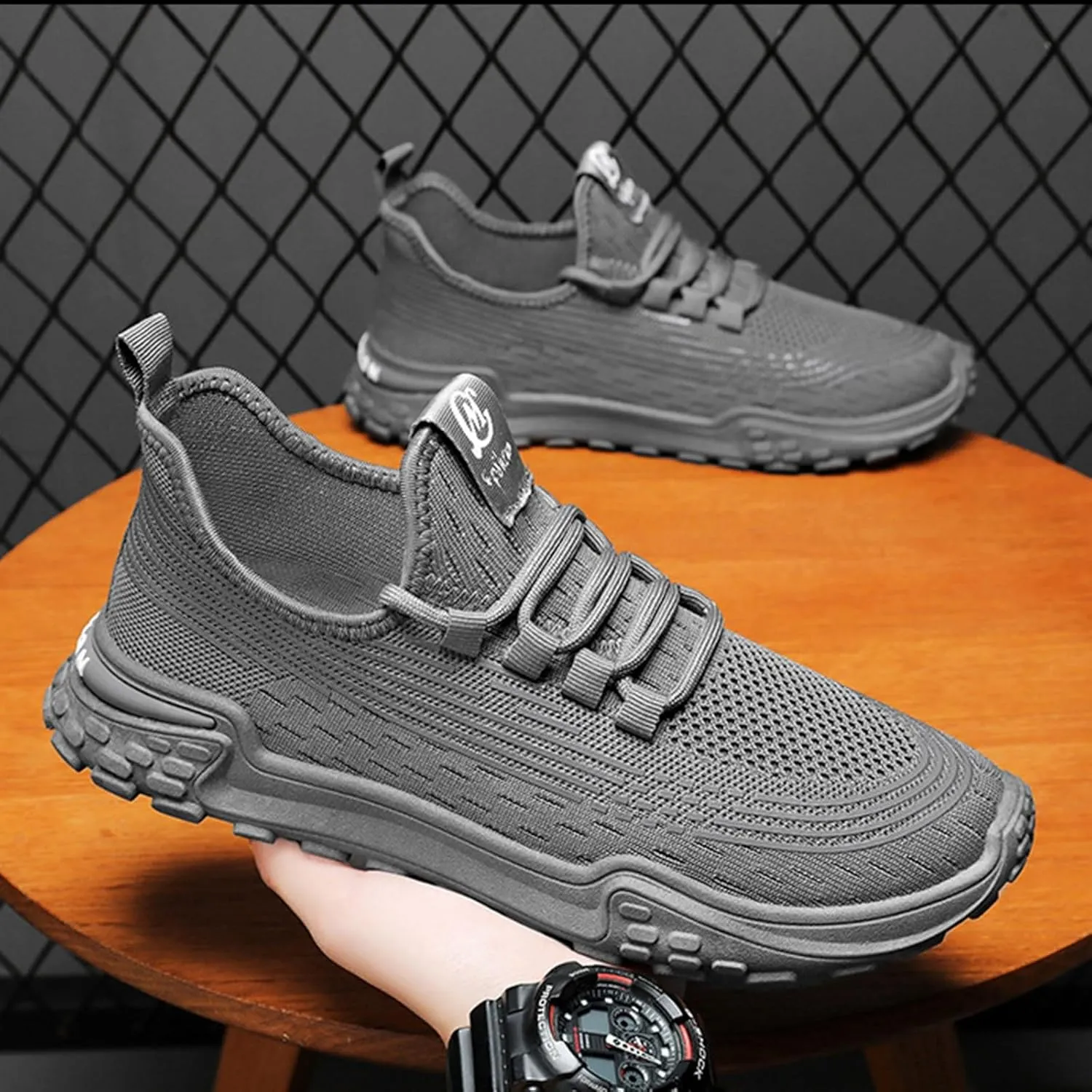 Men's Non Slip Barefoot Minimalist Shoes Comfortable Lightweight Casual Walking Shoe Athletic Fashion Sneakers