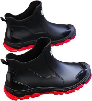 Men's rain Waterproof Boots Comfy, Non-Slip, Durable Men's Rain Shoes for Outdoor Activities, Hiking, Camping