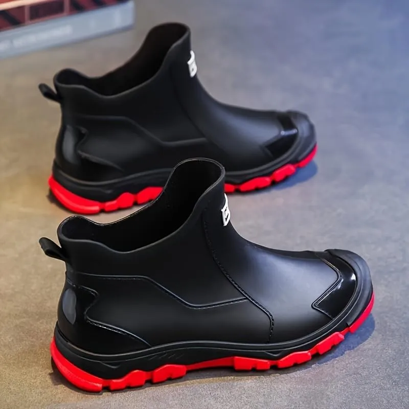 Men's rain Waterproof Boots Comfy, Non-Slip, Durable Men's Rain Shoes for Outdoor Activities, Hiking, Camping