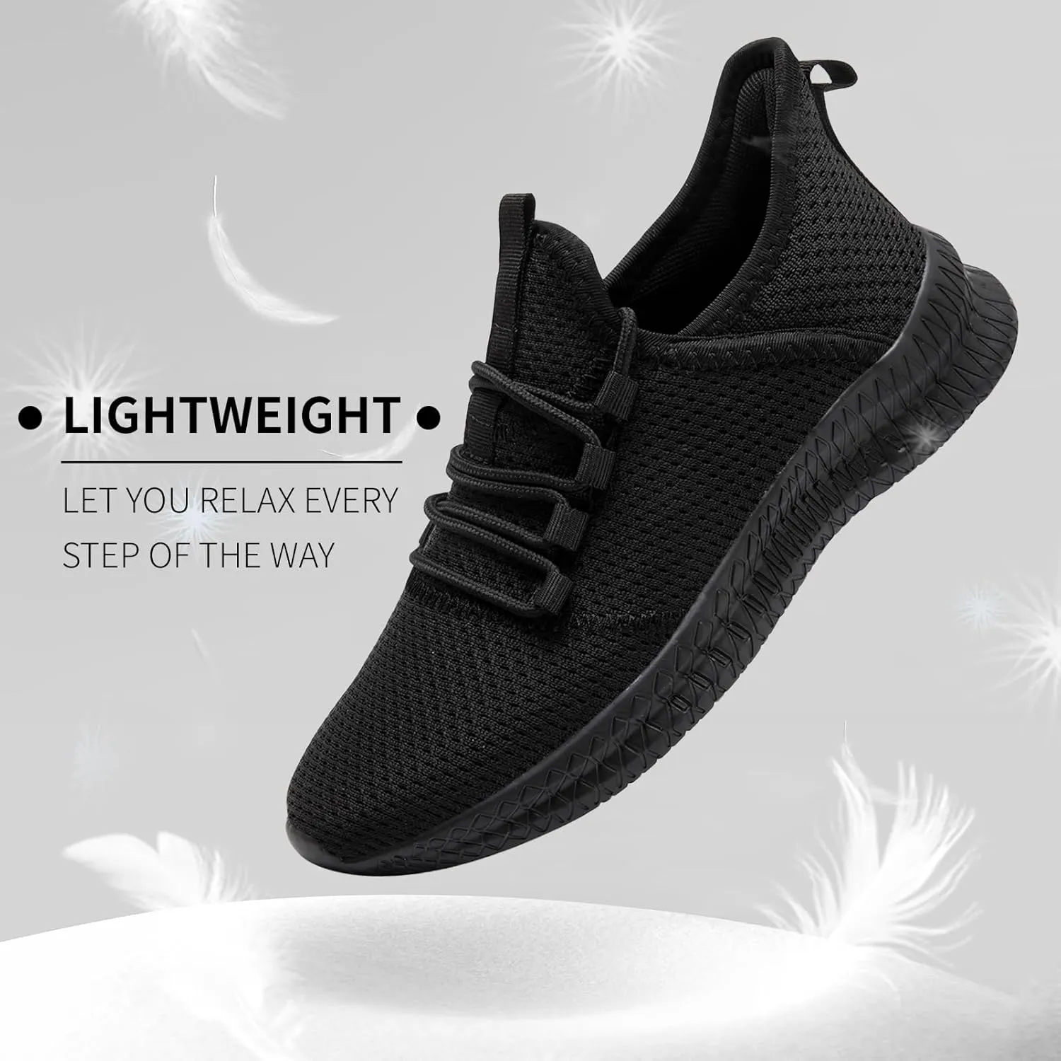 Mens Running Shoes Slip on Tennis Shoes Fashion Sneakers Lightweight Athletic Gym Workout Sneakers Non Slip Walking Sport for Men