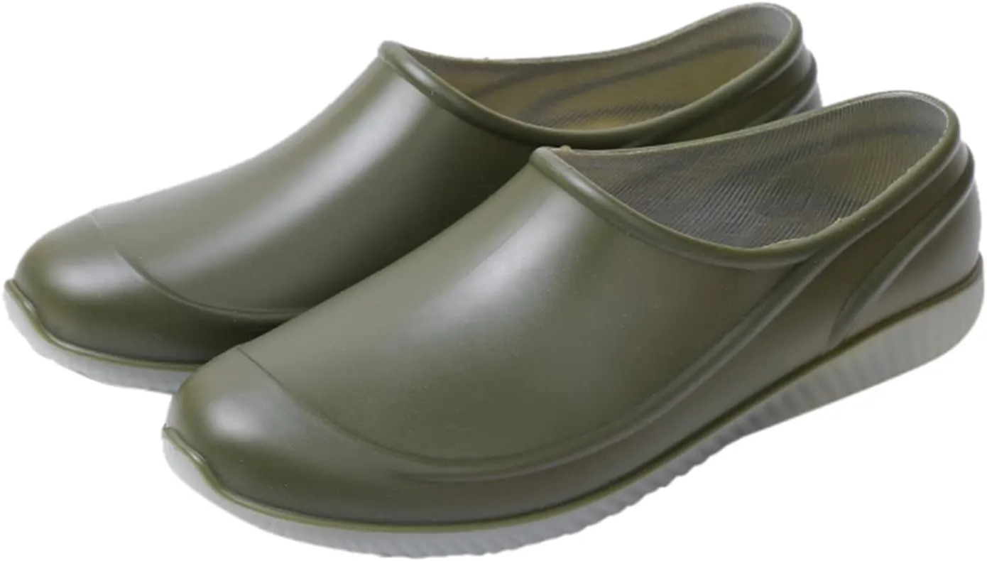 Men's Short Rain Boots Waterproof Shoes Rubber Boots Lightweight Rain Shoes Non-slip Fishing Boots for Gardening