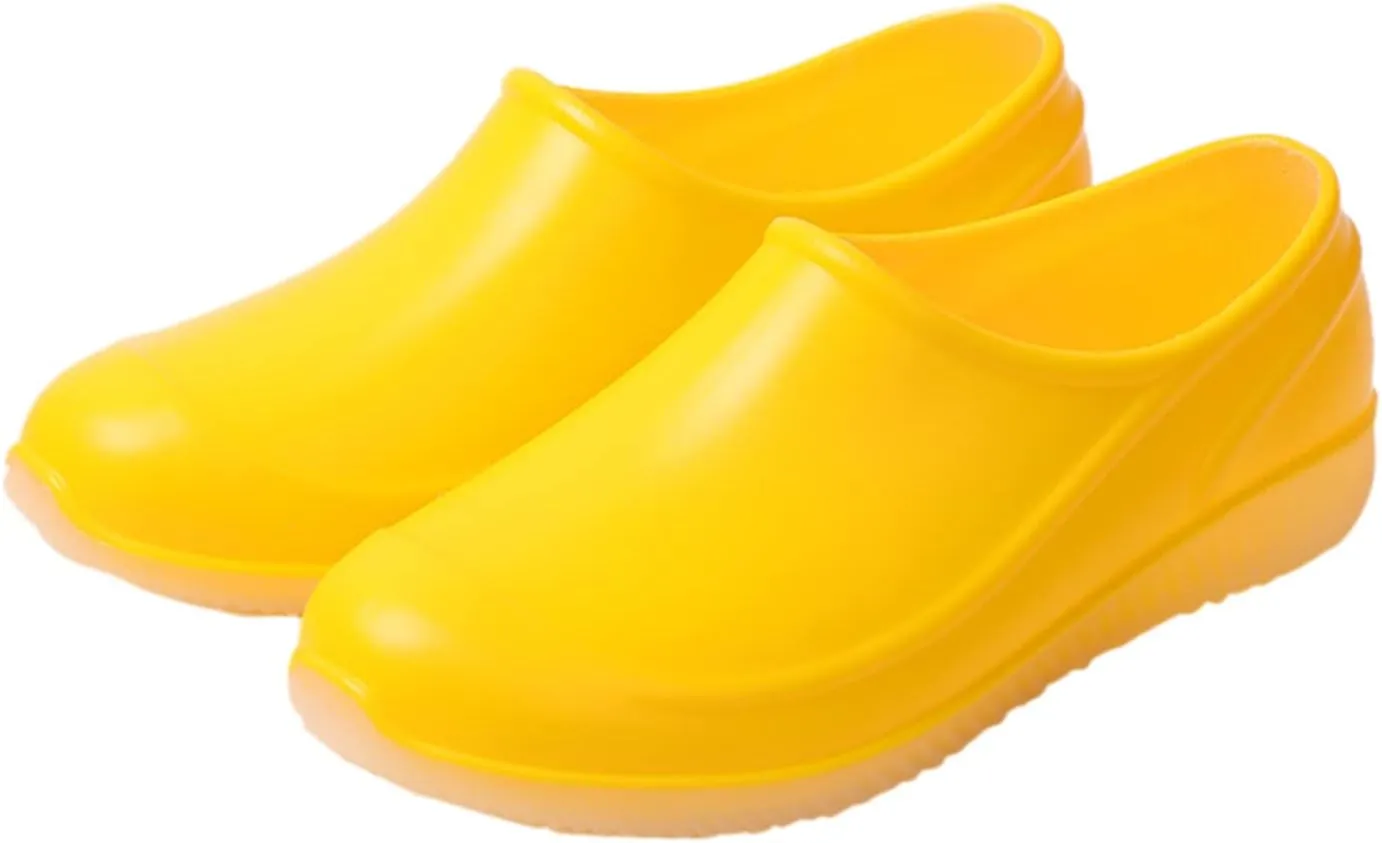 Men's Short Rain Boots Waterproof Shoes Rubber Boots Lightweight Rain Shoes Non-slip Fishing Boots for Gardening