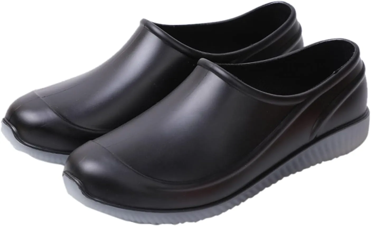Men's Short Rain Boots Waterproof Shoes Rubber Boots Lightweight Rain Shoes Non-slip Fishing Boots for Gardening