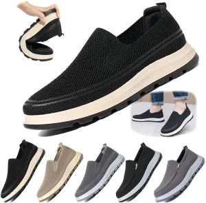 Men's Slip-On Mesh Sneakers, Breathable Casual Walking Shoes with Comfortable Non-Slip Sole, Lightweight Slip-on Trainers for Everyday Use
