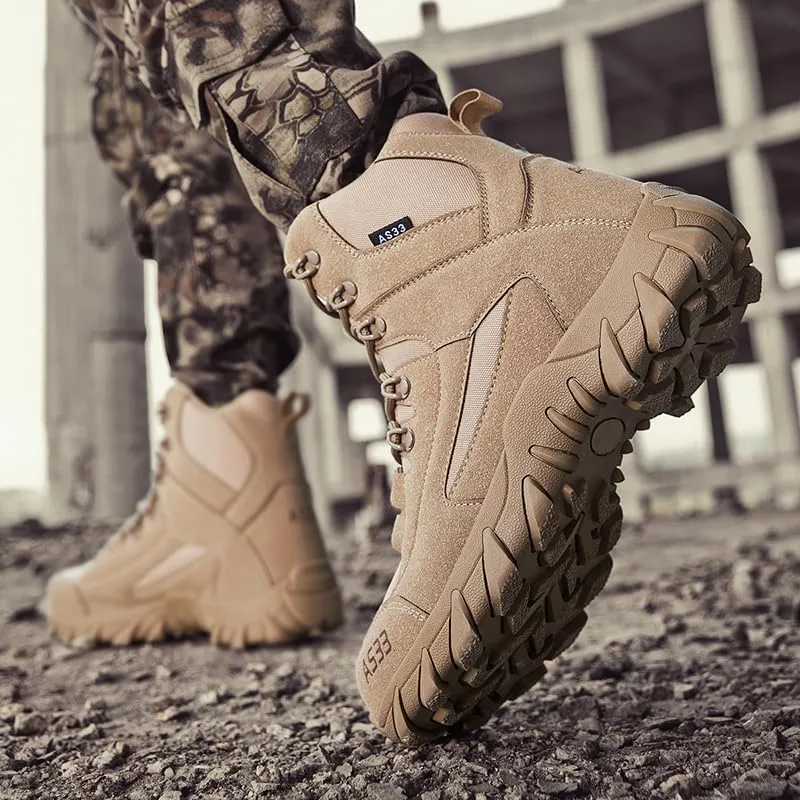 Men's Waterproof Hiking Boots Lightweight Outdoor Trekking Shoes for Men Durable Traction Hiking Footwear for Mountain Camping and Trail Water repellent
