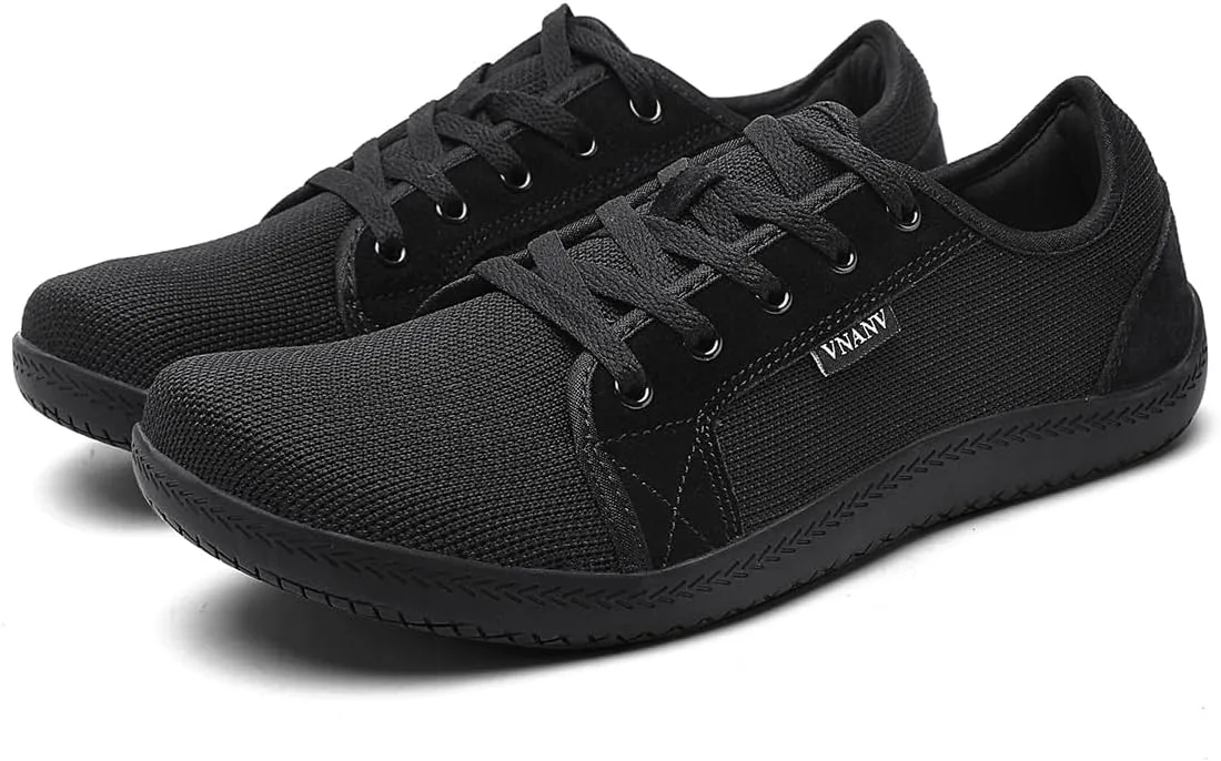 Men's Wide Slip on Barefoot Walking Shoes | Zero Drop Sole | Minimalist Footwear | Wide Toe Box (B-Blue/White,16.5)