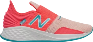New Balance Fresh Foam Roav Slip-On Big Kid 'Vivid Coral' Sneakers, Pink