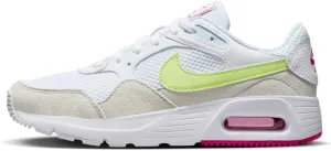 Nike Air Max SC Women's Shoes (FQ8886-100,White/Light Lemon Twist/Fireberry)
