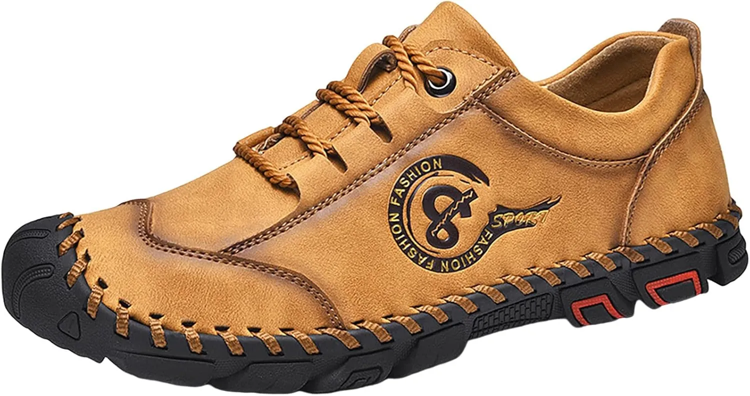 Non Slip Work Sport Shoes for Men Lace Up Lightweight Breathable Fashion Sneaker Lightweight Work Shoes for Men