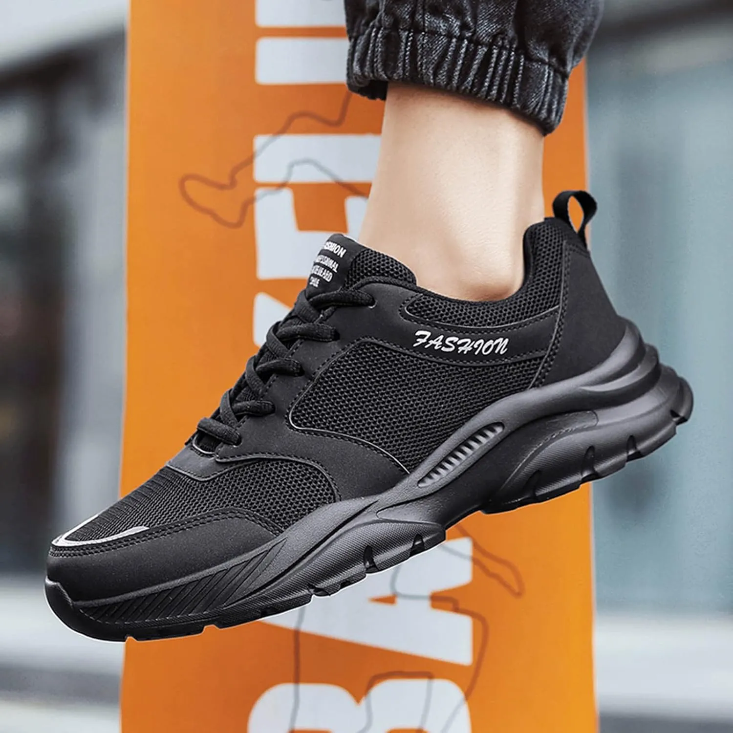 Non Slip Work Sport Shoes for Men Lightweight Sport Gym Jogging Walking Sneaker Lightweight Work Shoes for Men