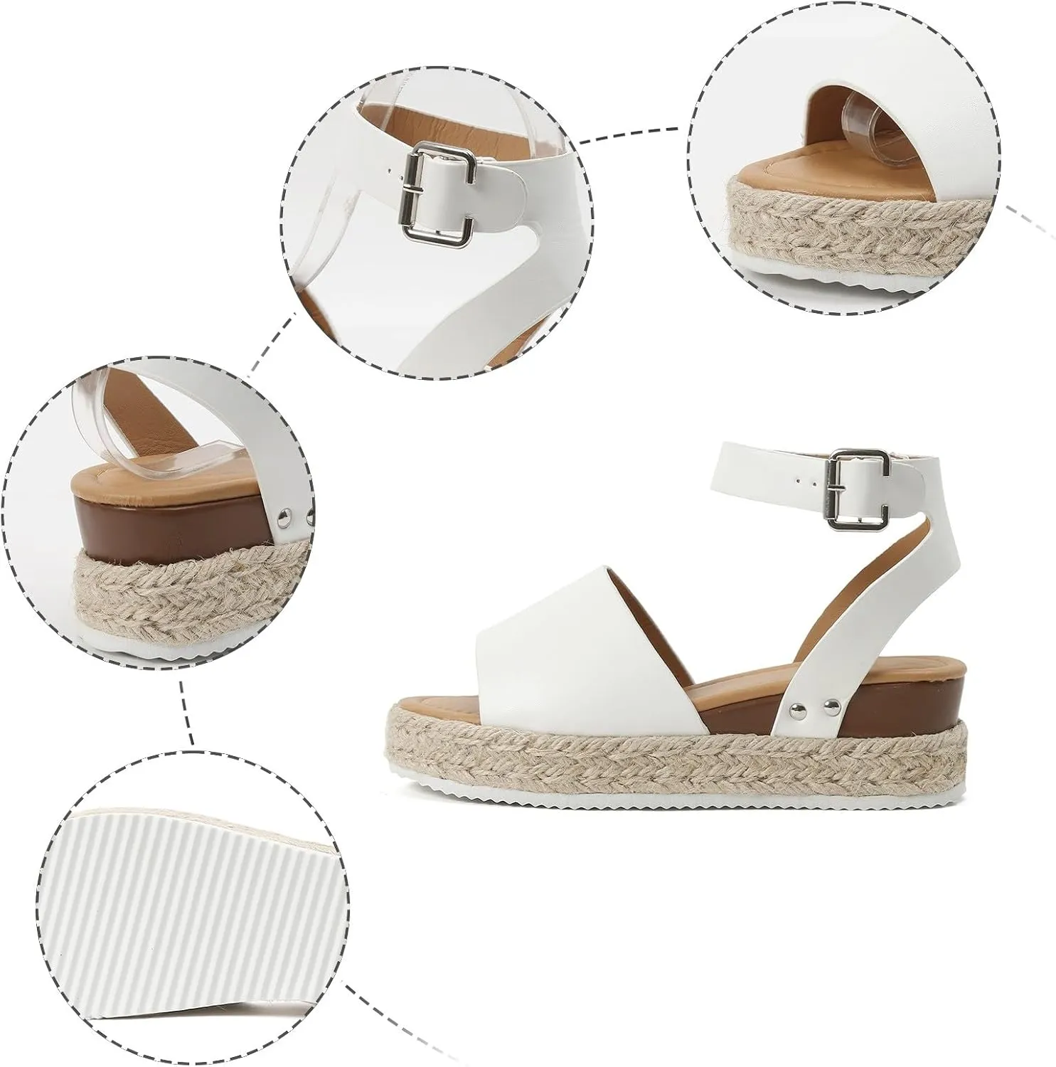 Orthopedic Platform Wedge Sandals for Women Summer Dressy 2025,Espadrilles Wedges Comfortable Open Toe Sandal Casual
