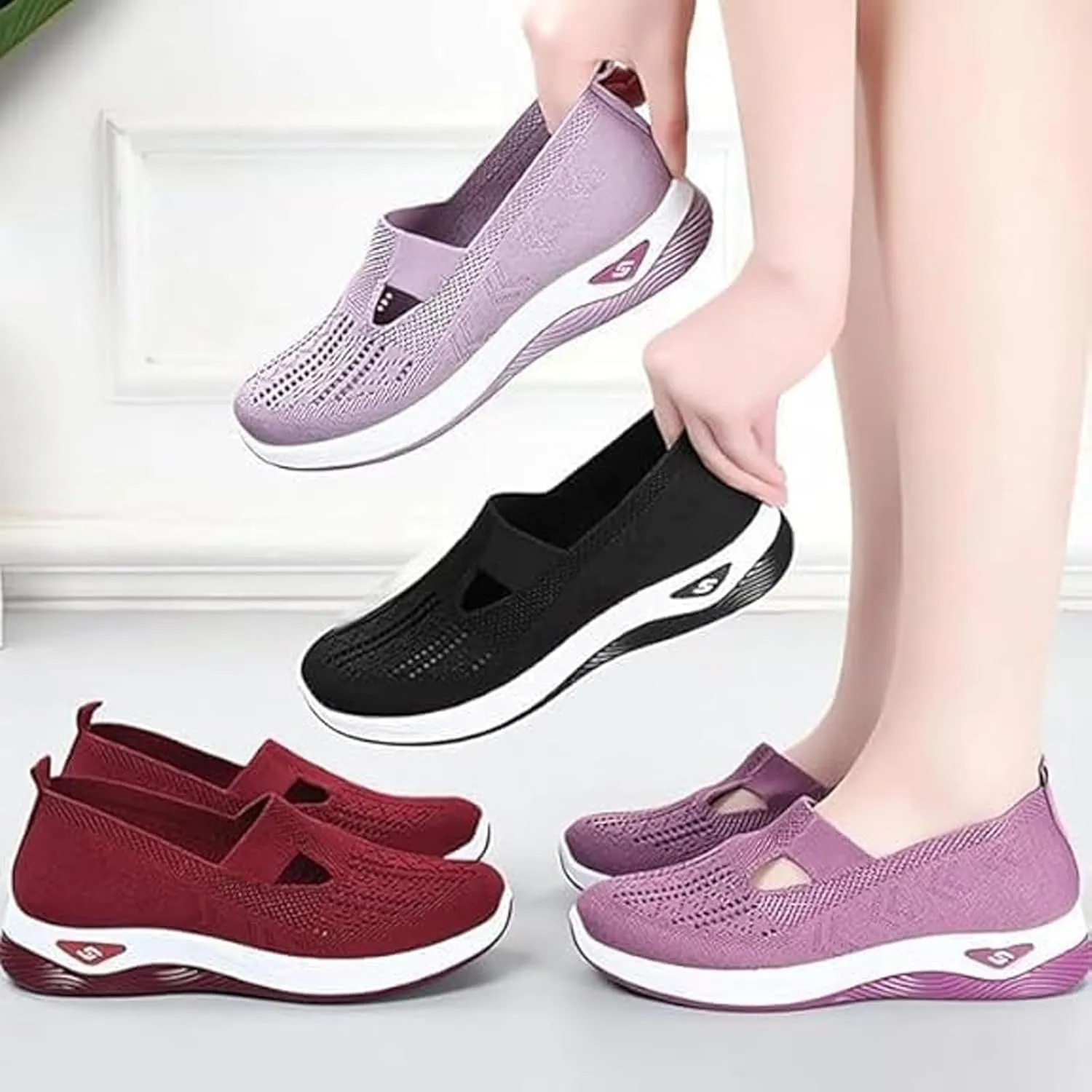 Orthopedic Shoes for Women, Zapatos Ortopdicos para Mujer, Orthoture Womens Shoes Breathable Soft Soled Comfort Wear Walking Shoes