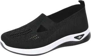 Orthopedic Sneakers for Women's Tennis Shoes Athletic Sneakers Breathable Soft Shoes Walking Slip on Foam Shoes
