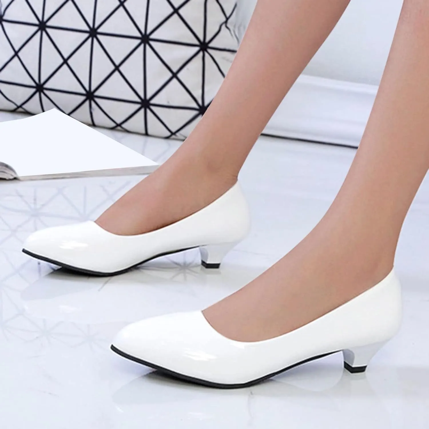 Outdoor On Womens Slip Shoes Heel Shoes Breathable Fashion Casual Chunky Leisure Women's Casual Heels Hiking Shoe