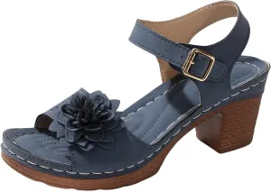 Platform Wedge Sandals for Women Dressy Summer 2025 Ankle Strap Wedges Casual Hollow Out Open Toe Low Heel Comfortable Office Sandal Breathable Dress Shoes
