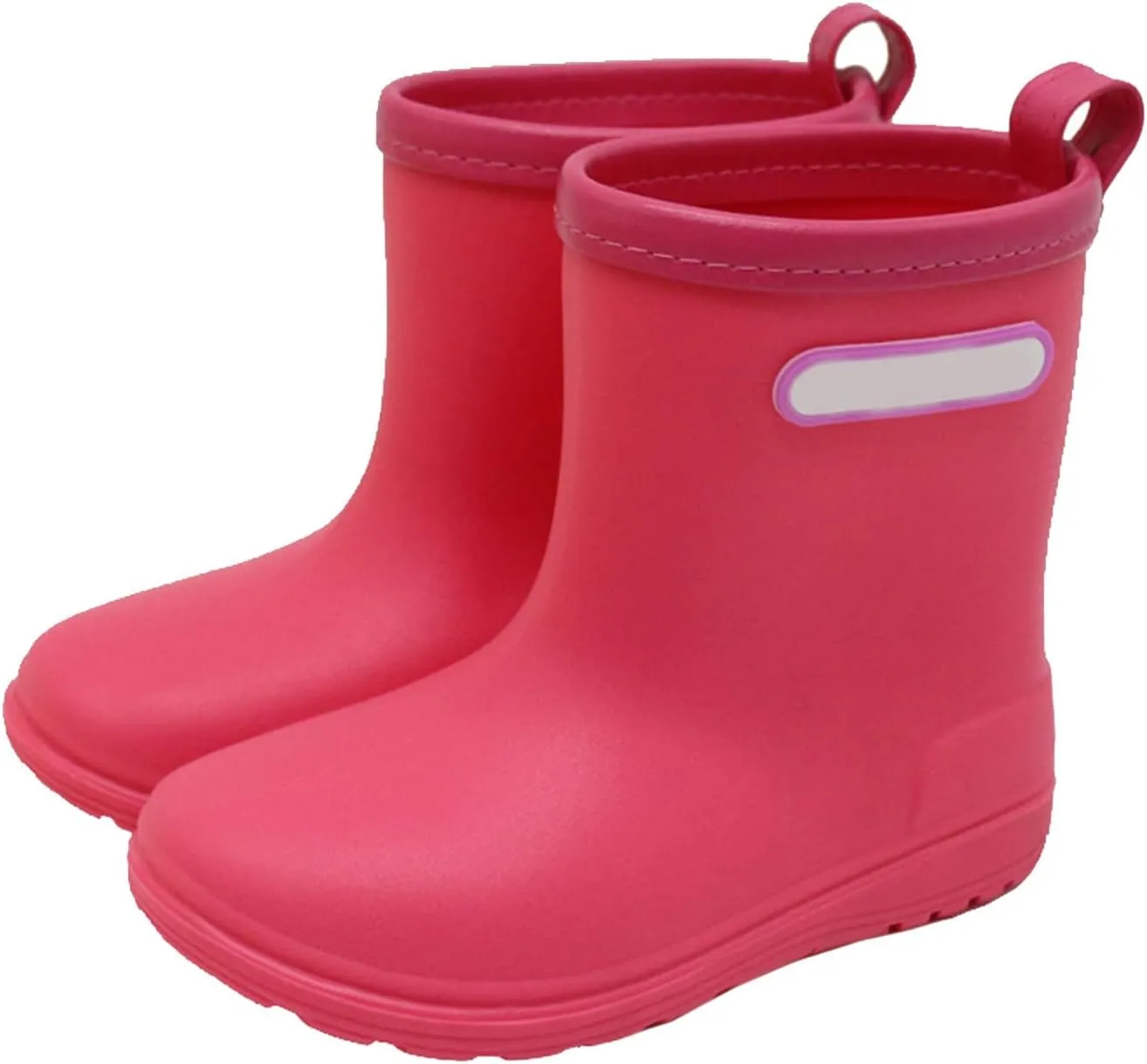 Rain Boots with Pull on Handles for Toddlers and Kids Premium Waterproof Boots for Boys Girls Rain Boots for Kids