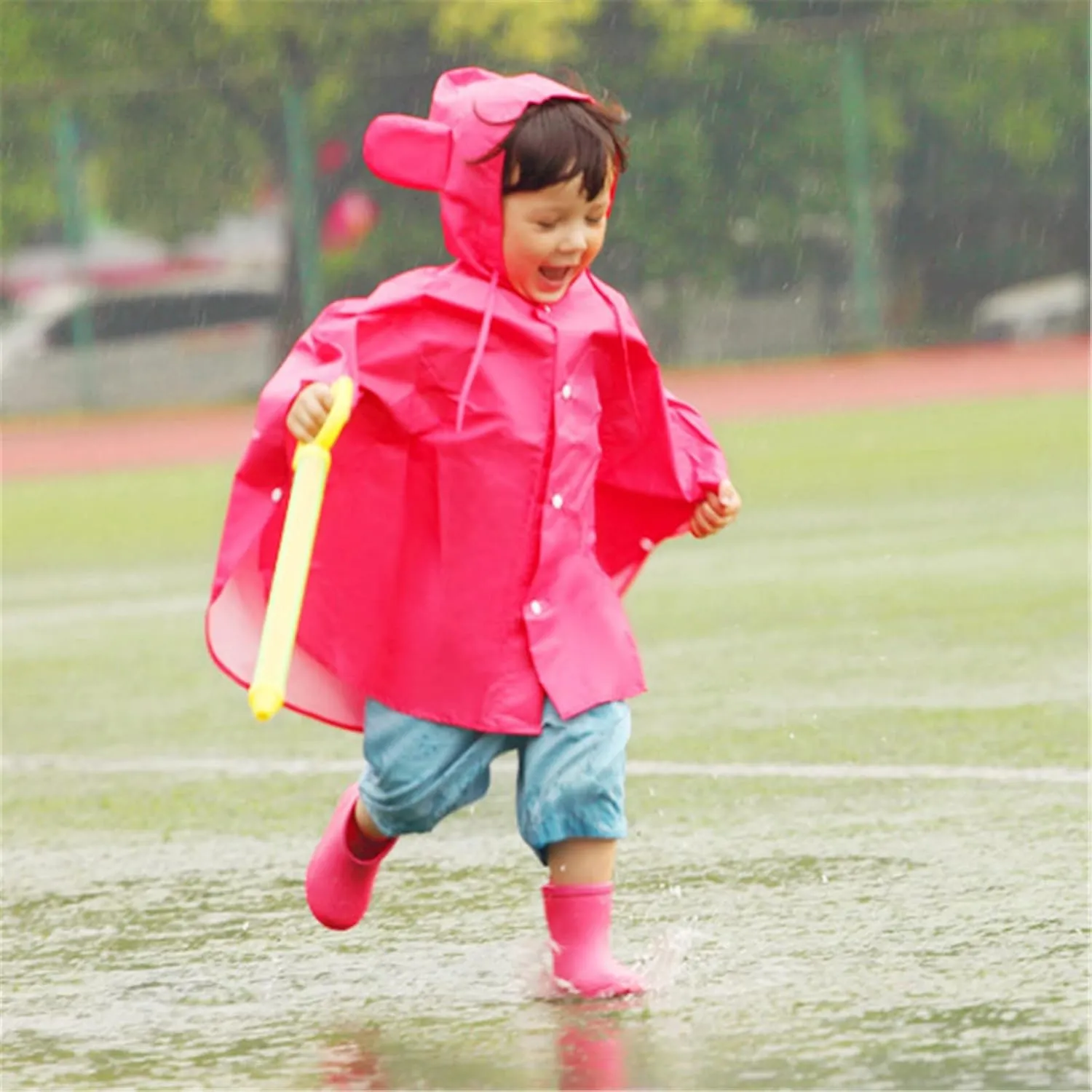 Rain Boots with Pull on Handles for Toddlers and Kids Premium Waterproof Boots for Boys Girls Rain Boots for Kids