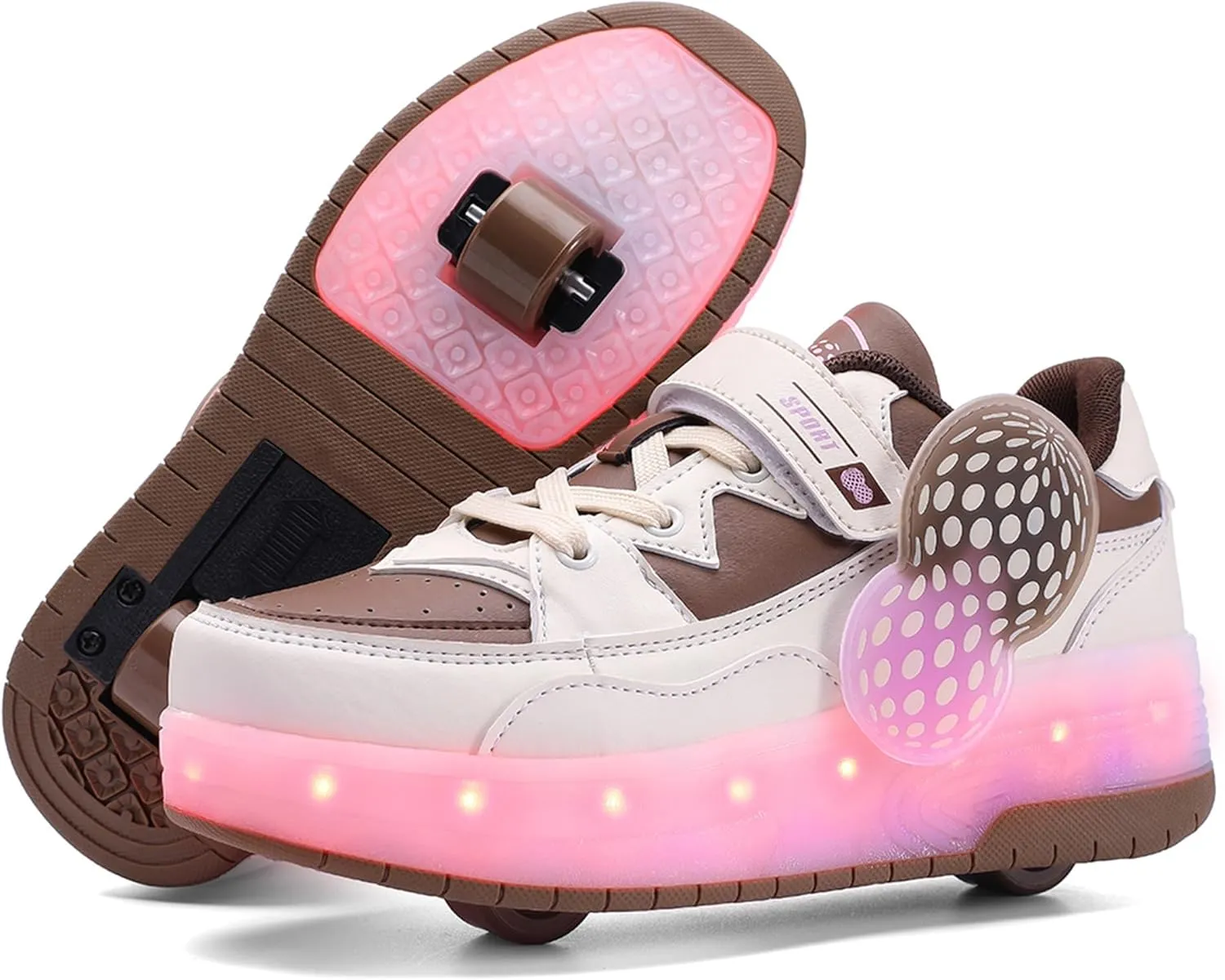 Roller Skates Shoes for Boys and Girls - 2-in-1 Skate Shoes and Sneakers for Kids Fun and Stylish