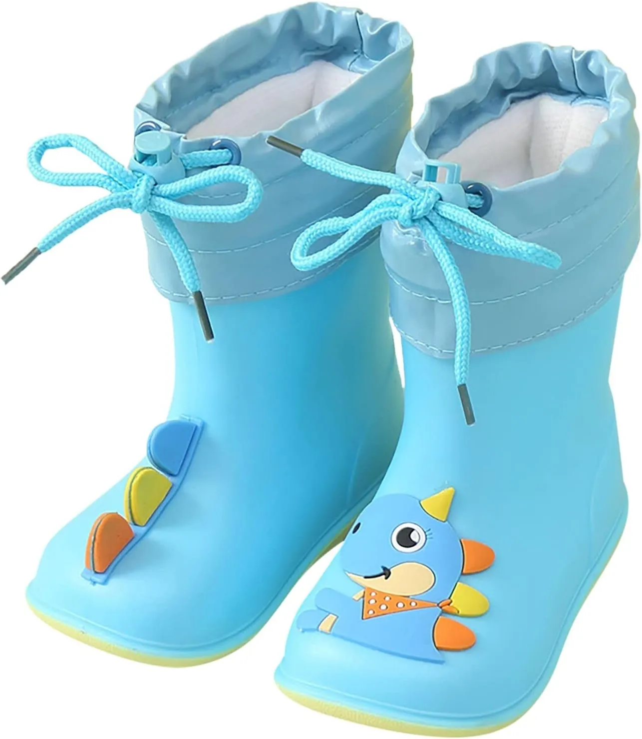 Rubber Rain Boots for Kids Waterproof Rubber Boots Boys and Girls Solid & Printed Rainboots for Toddlers Kids