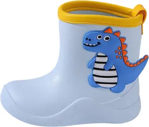 Rubber Rain Boots for Toddlers and Kids with Solid Design Girls Rain Boots and Boys Rain Boots Big Kids Rain Boots