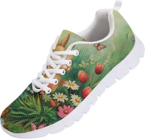 Running Shoes for Women Lightweight Tennis Shoe Outdoor Sports Gym Workout Sneakers Easter St. Patrick's Day Shoes White Sole Size 5-12