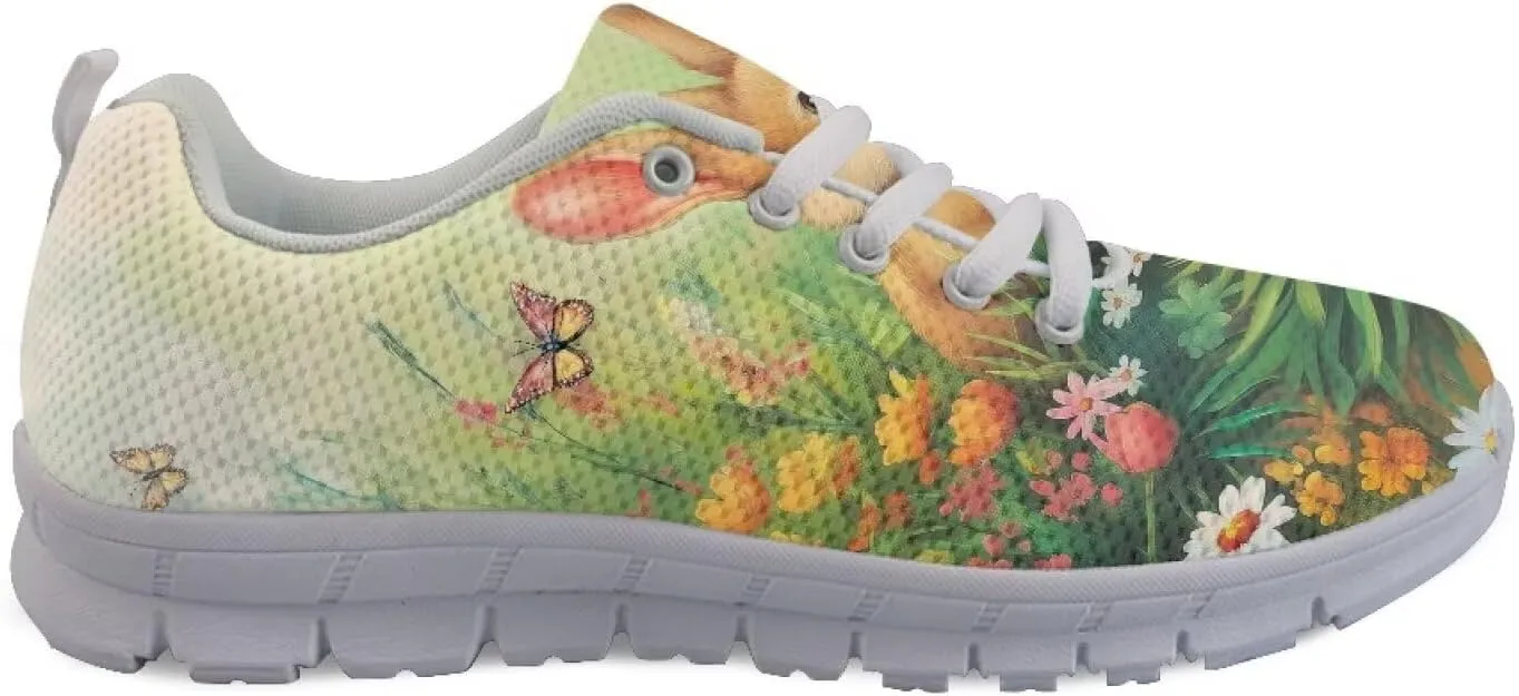 Running Shoes for Women Lightweight Tennis Shoe Outdoor Sports Gym Workout Sneakers Easter St. Patrick's Day Shoes White Sole Size 5-12