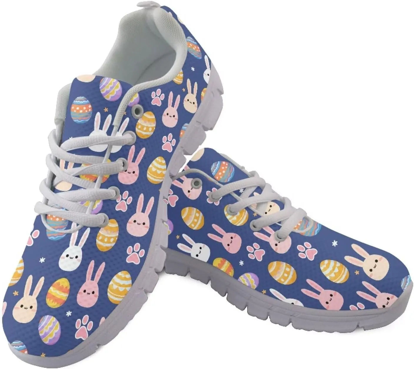 Running Shoes for Women Lightweight Tennis Shoe Outdoor Sports Gym Workout Sneakers Easter St. Patrick's Day Shoes White Sole Size 5-12