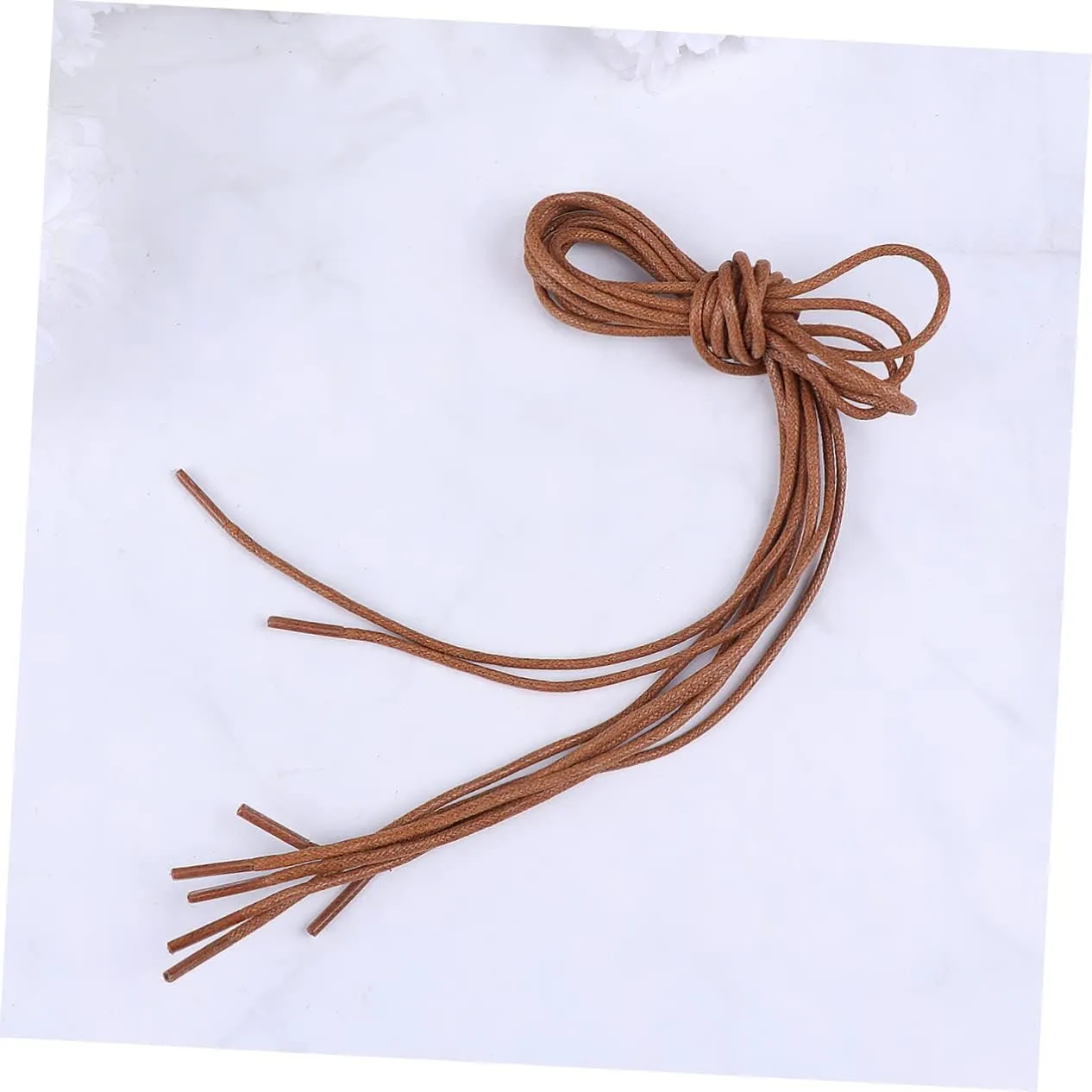 SAFIGLE Waxed Shoelace Waxed Boot Laces Elastic Shoelaces Round Shoe Laces Flat Laces Flat Boot Laces Dress Shoe