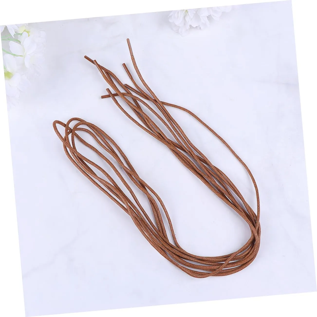 SAFIGLE Waxed Shoelace Waxed Boot Laces Elastic Shoelaces Round Shoe Laces Flat Laces Flat Boot Laces Dress Shoe