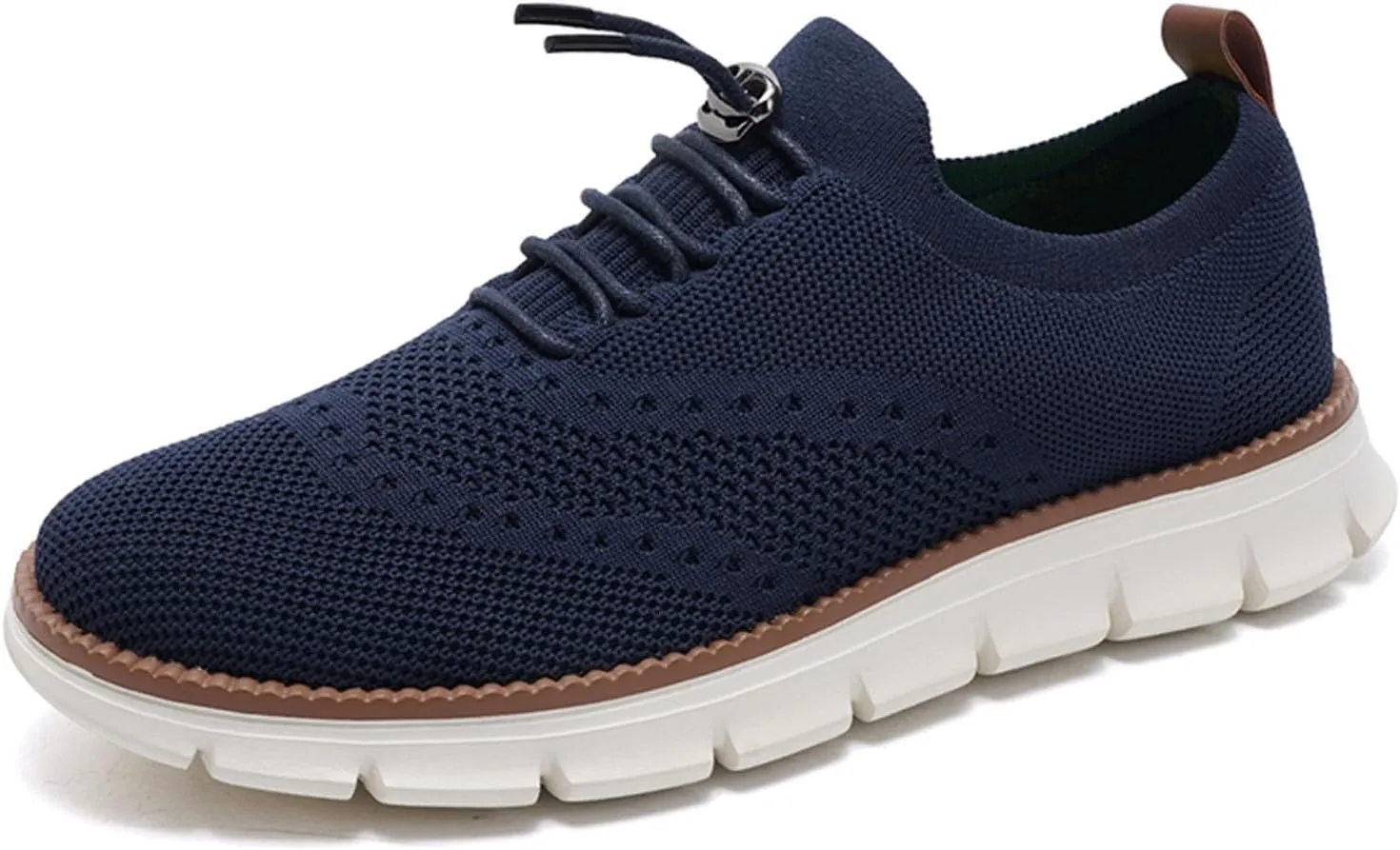 SECHRITE Breeze Shoes for Men 2024 New Breathable Lightweight Mesh Dress Sneakers Oxfords Lace-Up Lightweight Casual Walking Shoes