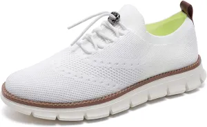 SECHRITE Breeze Shoes for Men 2024 New Breathable Lightweight Mesh Dress Sneakers Oxfords Lace-Up Lightweight Casual Walking Shoes
