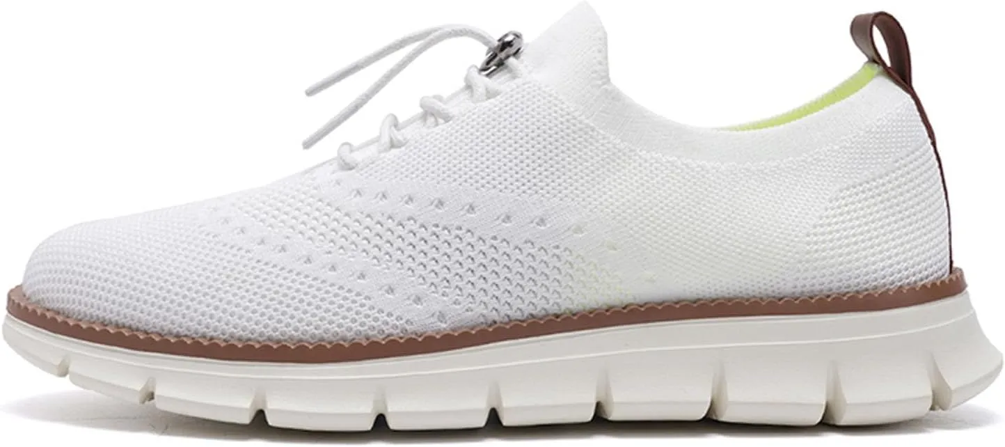 SECHRITE Breeze Shoes for Men 2024 New Breathable Lightweight Mesh Dress Sneakers Oxfords Lace-Up Lightweight Casual Walking Shoes