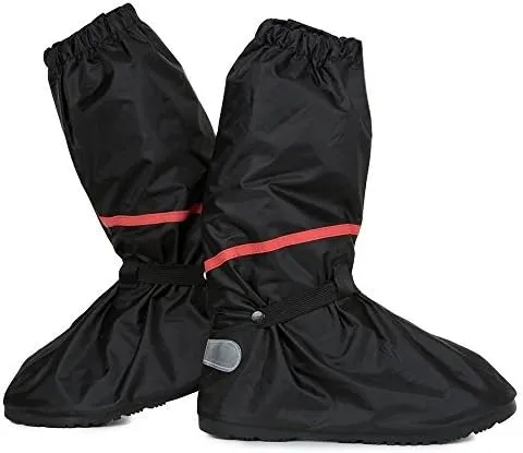 Shoe Covers,Women Men Non-slip Waterproof Zipper Rain Snow Shoes Boots Covers Reusable for Outdoor Camping Fishing Cycling Riding Bike Motorcycle Rain Suit Shoe Cover Protective Gear Travel Overshoes