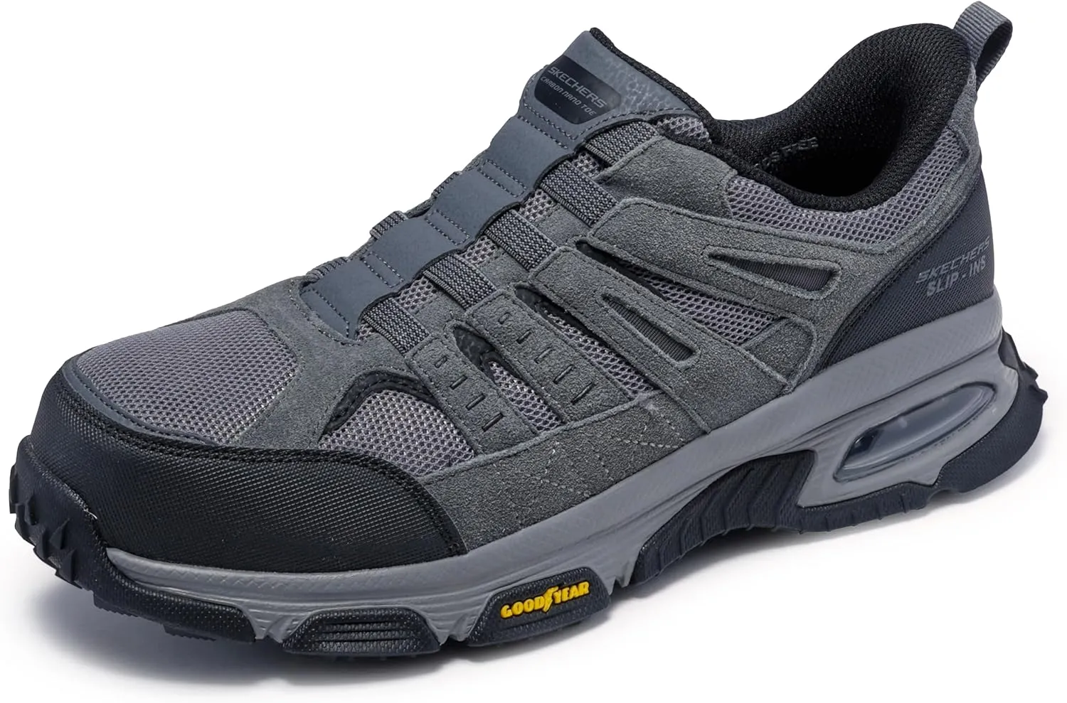 Skechers Men's Skech-air Envoy Cabon Nano Safety Toe Hands Free Slip-in Construction Shoe