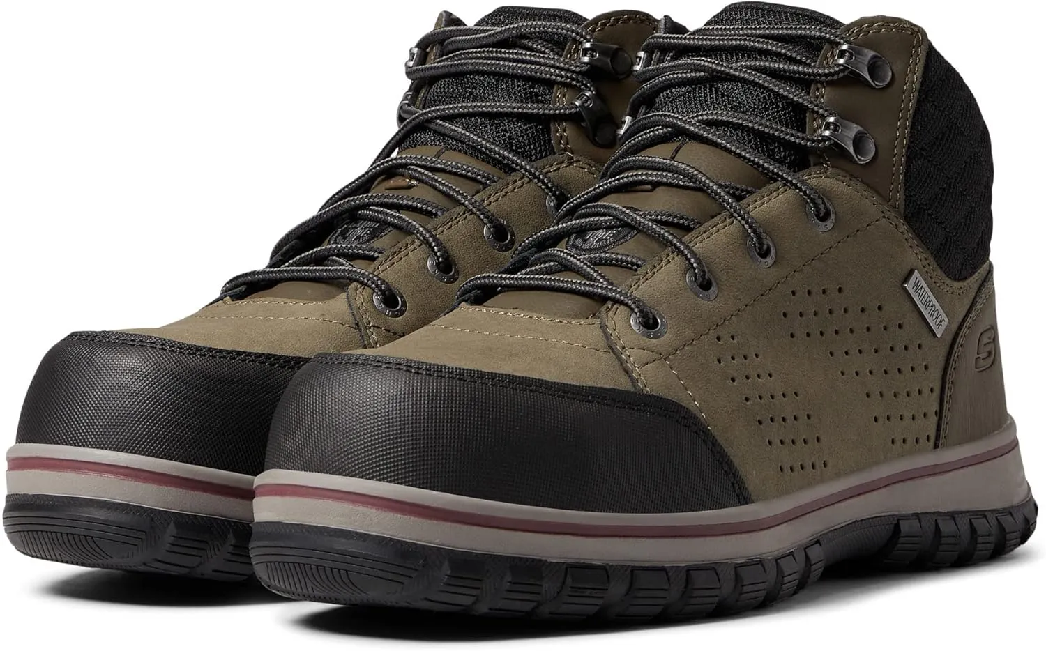 Skechers Women's Padded Collar Safety Boot Industrial Shoe