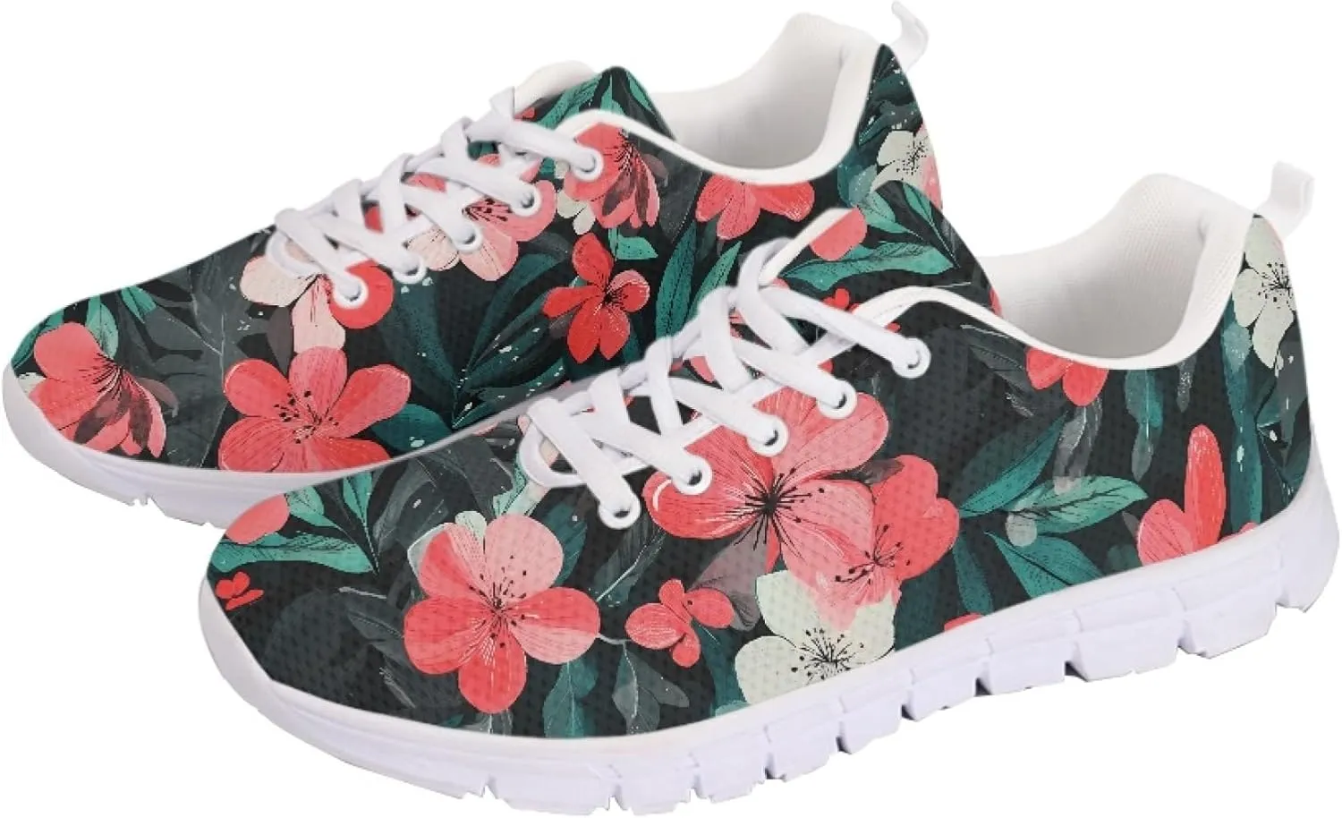 Sports Tennis Shoes for Women Running Causal Shoe Teens Girls Outdoor Travel Sneakers Walking Low Heel Lace up Breathable Lightweight