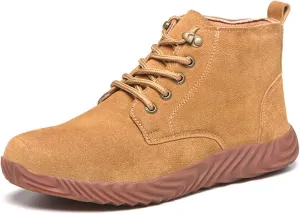 Steel Toe Cap Safety Shoes Men Women Work Trainers Lightweight Breathable Non-Slip Construction Industrial Shoes (Color : Yellow, Size : 5.5 US)
