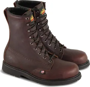 Thorogood 804-3233 Men's Oil Rigger 8" Safety Toe Boot, Black Walnut - 8 3E US
