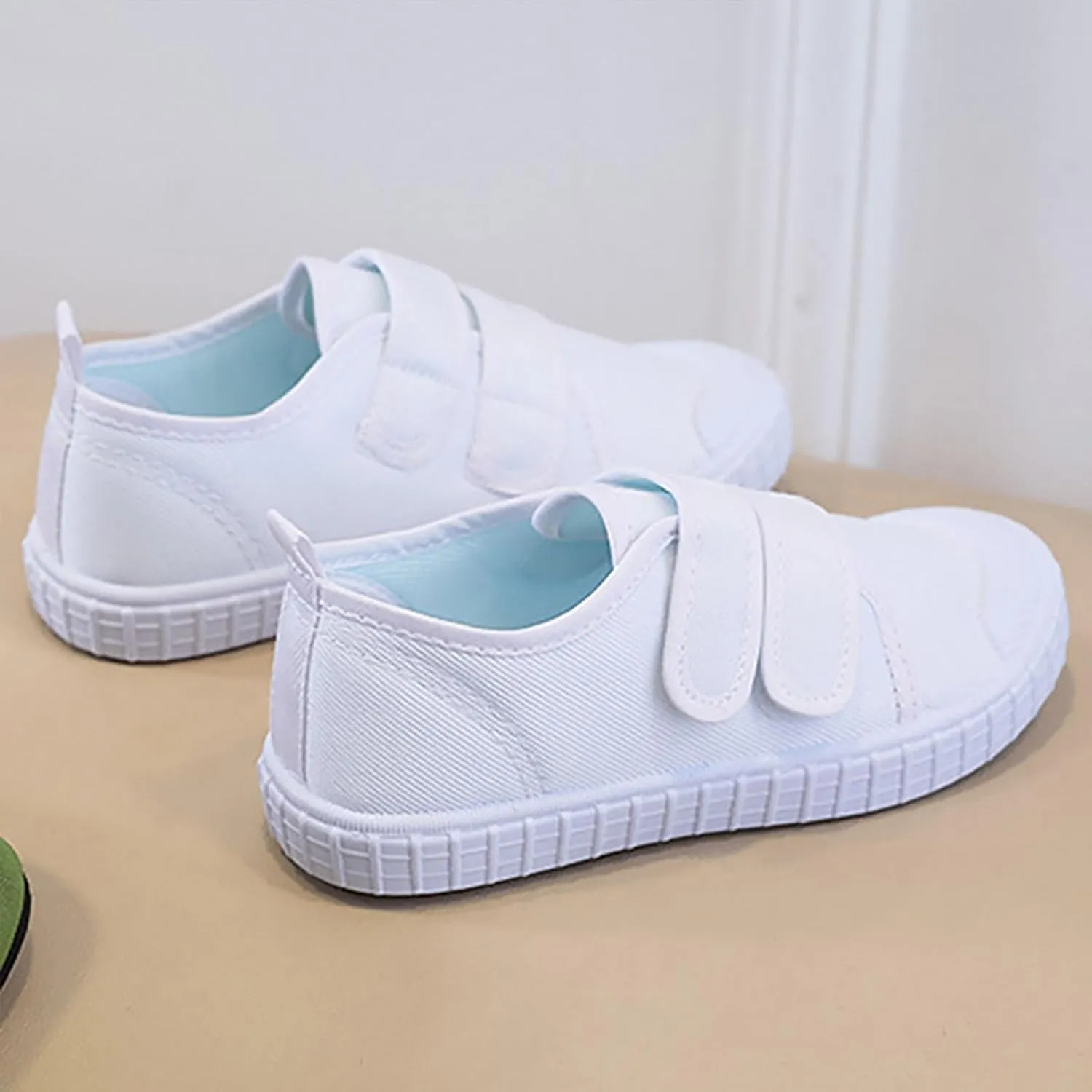 Toddler Baby Boy Girl Shoes Flat Shoes Bao Head One Foot Off Girl Canvas Shoes Baby Soft Sole Little Girls Shoes 11