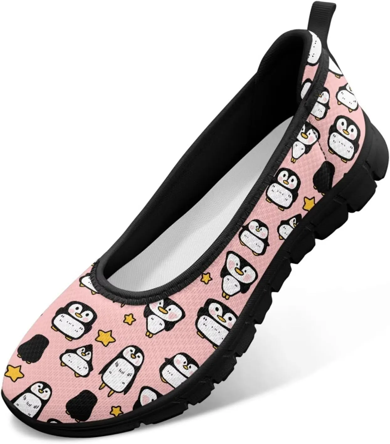 UNICEU Casual Slip On Shoes for Women Breathable Mesh Non-Slip Flats Lightweight Fashion Low Top Loafers for Walking