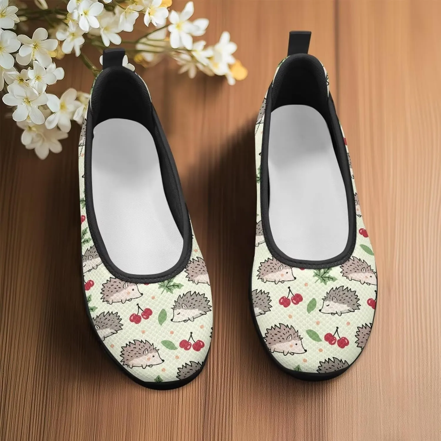 UNICEU Casual Slip On Shoes for Women Breathable Mesh Non-Slip Flats Lightweight Fashion Low Top Loafers for Walking